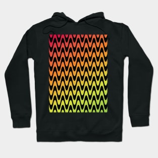 Diagonal Psychedelic Rainbow Pattern Hoodie